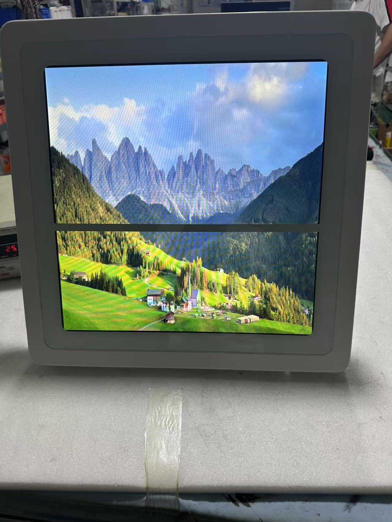 19.2inch Square Touch Monitor Wall na naka-mount desktop dual-purpose