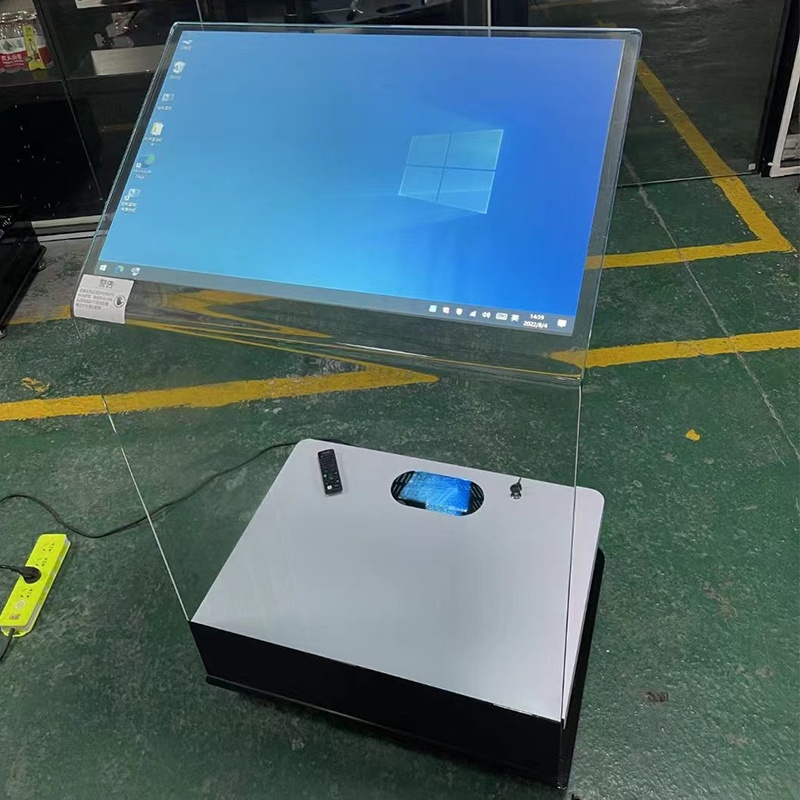 30 pulgadang Transparent Tempered glass Interective Projector Kiosk