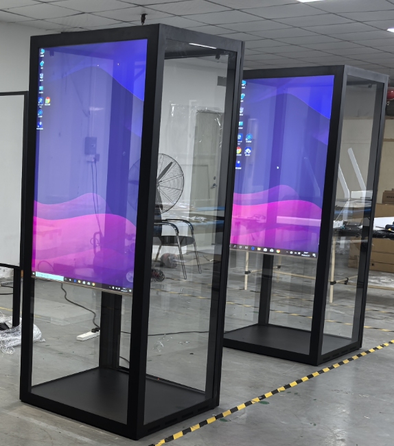 55 pulgada na touch transparent na display ng screen display
