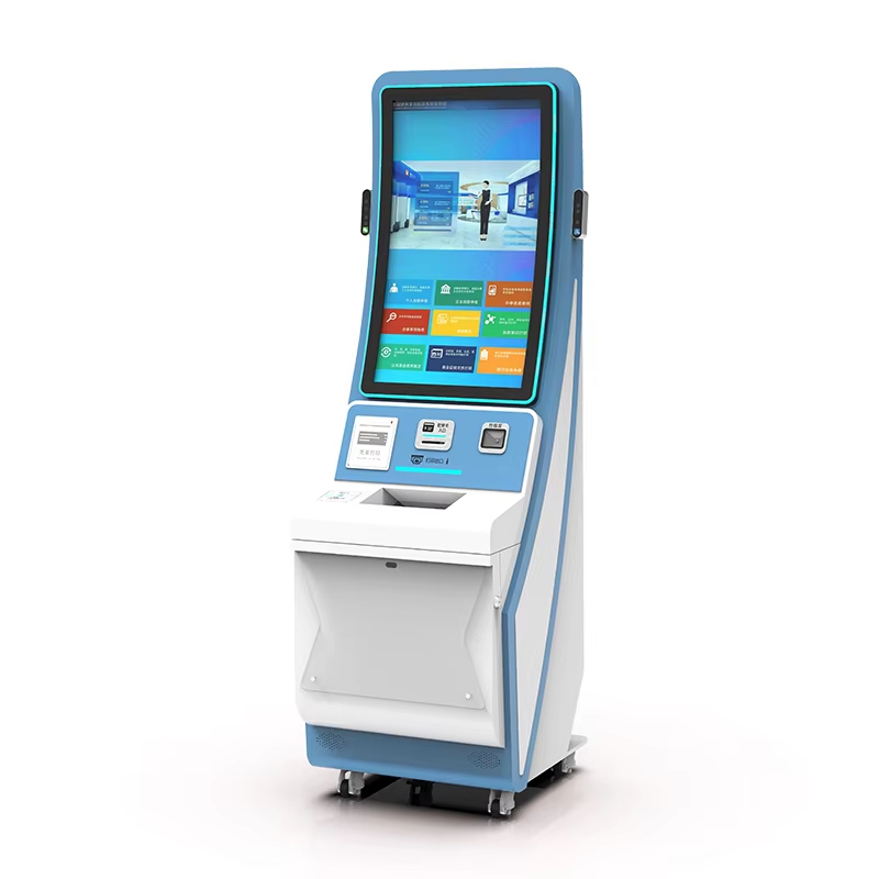 Interactive 39 Inch Touch Screen Self Service Payment Kiosk na may Card Reader at A4 Printer