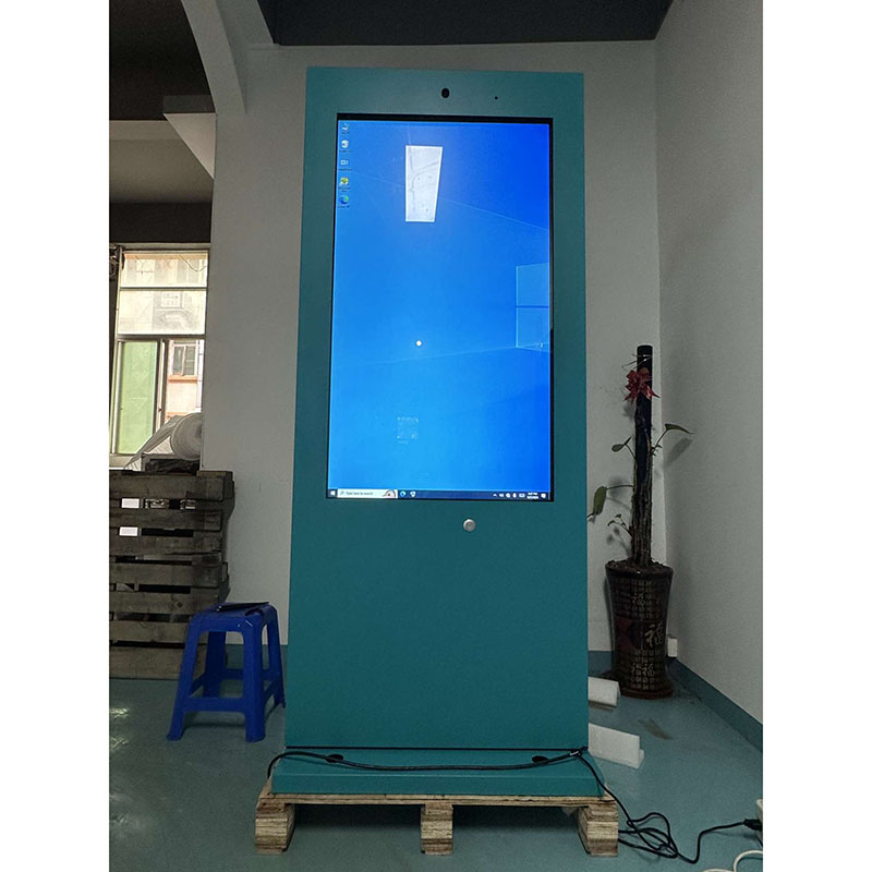 Panlabas na 43 hanggang 86 pulgadang Floor standing 2500nits Kiosk 4K Digital Signage